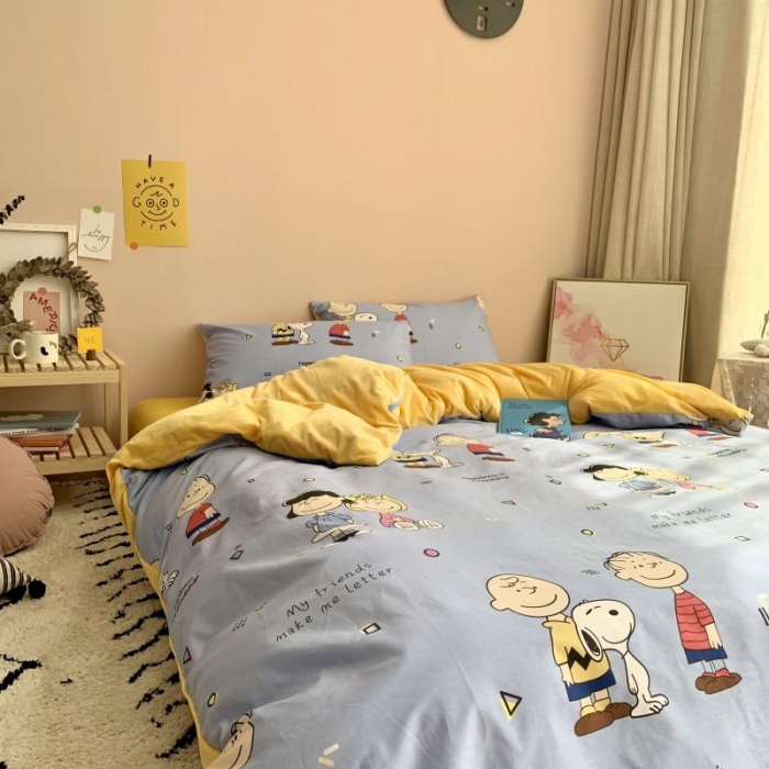 91家纺网 家纺一手货源 找家纺 时年 2019棉加绒系列三四件套 小伙伴