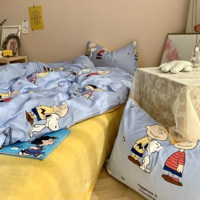 91家纺网 家纺一手货源 找家纺 时年 2019棉加绒系列三四件套 小伙伴