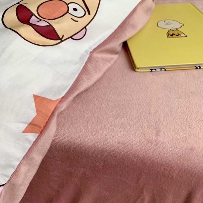 91家纺网 家纺一手货源 找家纺 时年 2019棉加绒系列三四件套 芝麻宝贝粉