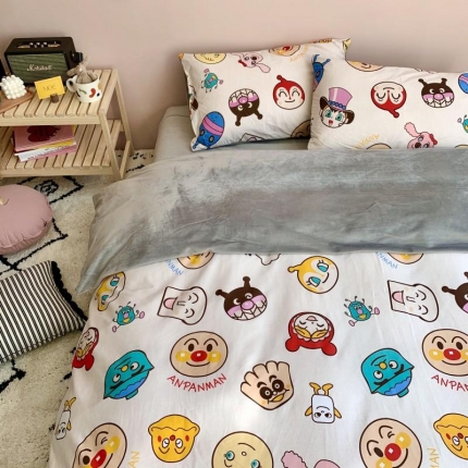 时年 2019棉加绒系列三四件套 面包超人