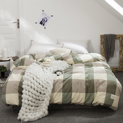 91家纺网 家纺一手货源 找家纺 （总）凯磊家纺 2019.色织水洗棉单被套