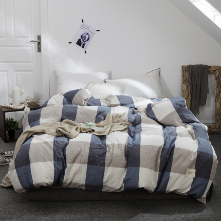 91家纺网 家纺一手货源 找家纺 （总）凯磊家纺 2019.色织水洗棉单被套