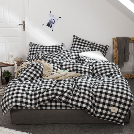 91家纺网 家纺一手货源 找家纺 （总）凯磊家纺 2019新款.色织水洗棉四件套