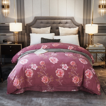 91家纺网 家纺一手货源 找家纺 （总) 凯磊家纺 2019新款.加厚磨毛单品被套