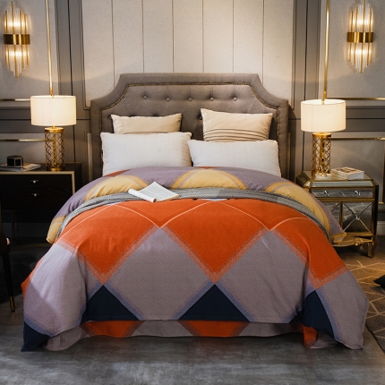 91家纺网 家纺一手货源 找家纺 （总) 凯磊家纺 2019新款.加厚磨毛单品被套