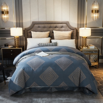 91家纺网 家纺一手货源 找家纺 （总) 凯磊家纺 2019新款.加厚磨毛单品被套