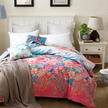 91家纺网 家纺一手货源 找家纺 （总) 凯磊家纺 2019新款.加厚磨毛单品被套