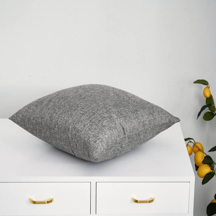 91家纺网 家纺一手货源 找家纺 （总）李帅家居 纯色抱枕亚麻风格靠垫沙发腰靠棉麻抱枕方枕头
