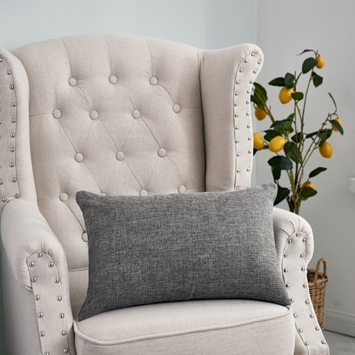 91家纺网 家纺一手货源 找家纺 （总）李帅家居 纯色抱枕亚麻风格靠垫沙发腰靠棉麻抱枕方枕头