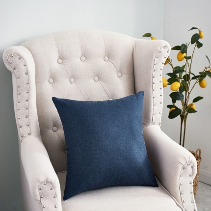 91家纺网 家纺一手货源 找家纺 （总）李帅家居 纯色抱枕亚麻风格靠垫沙发腰靠棉麻抱枕方枕头