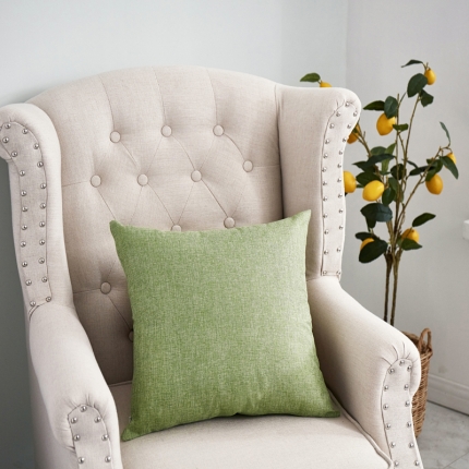 91家纺网 家纺一手货源 找家纺 （总）李帅家居 纯色抱枕亚麻风格靠垫沙发腰靠棉麻抱枕方枕头