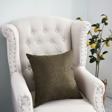 91家纺网 家纺一手货源 找家纺 （总）李帅家居 纯色抱枕亚麻风格靠垫沙发腰靠棉麻抱枕方枕头