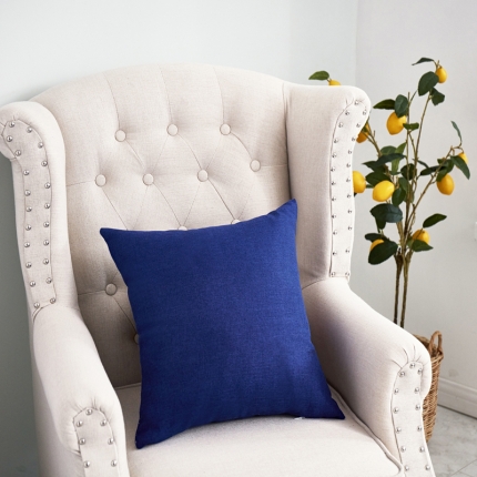 91家纺网 家纺一手货源 找家纺 （总）李帅家居 纯色抱枕亚麻风格靠垫沙发腰靠棉麻抱枕方枕头