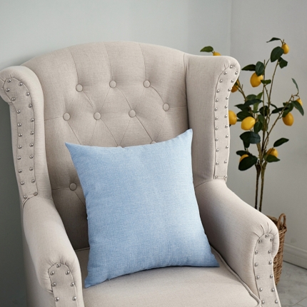 91家纺网 家纺一手货源 找家纺 （总）李帅家居 纯色抱枕亚麻风格靠垫沙发腰靠棉麻抱枕方枕头