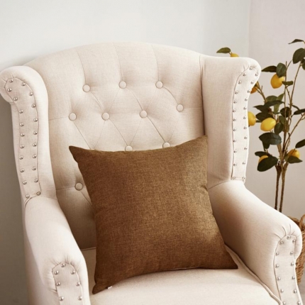 91家纺网 家纺一手货源 找家纺 （总）李帅家居 纯色抱枕亚麻风格靠垫沙发腰靠棉麻抱枕方枕头