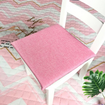 91家纺网 家纺一手货源 找家纺 （总）李帅家硬质棉坐垫加工定制亚麻坐垫订做logo防滑椅子垫