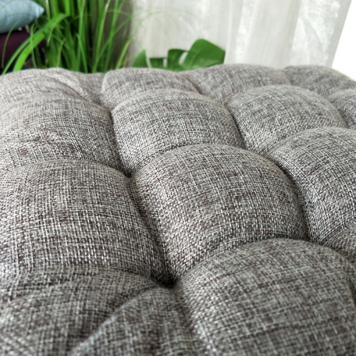 91家纺网 家纺一手货源 找家纺 （总）亚麻座垫钉针坐垫棉麻馒头垫椅子垫蒲团垫 实木沙发垫