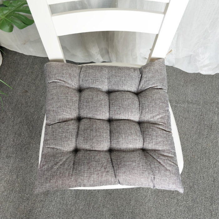 91家纺网 家纺一手货源 找家纺 （总）亚麻座垫钉针坐垫棉麻馒头垫椅子垫蒲团垫 实木沙发垫