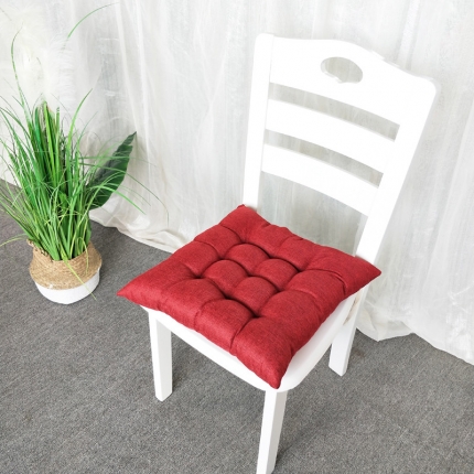 91家纺网 家纺一手货源 找家纺 （总）亚麻座垫钉针坐垫棉麻馒头垫椅子垫蒲团垫 实木沙发垫