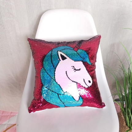 91家纺网 家纺一手货源 找家纺 （总）李帅家居鱼鳞亮片绣花抱枕外贸跨境货源抱枕套靠垫套装饰枕