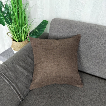 91家纺网 家纺一手货源 找家纺 （总）李帅新款纯色亚麻抱枕沙发靠垫棉麻靠背汽车腰靠装饰抱枕芯