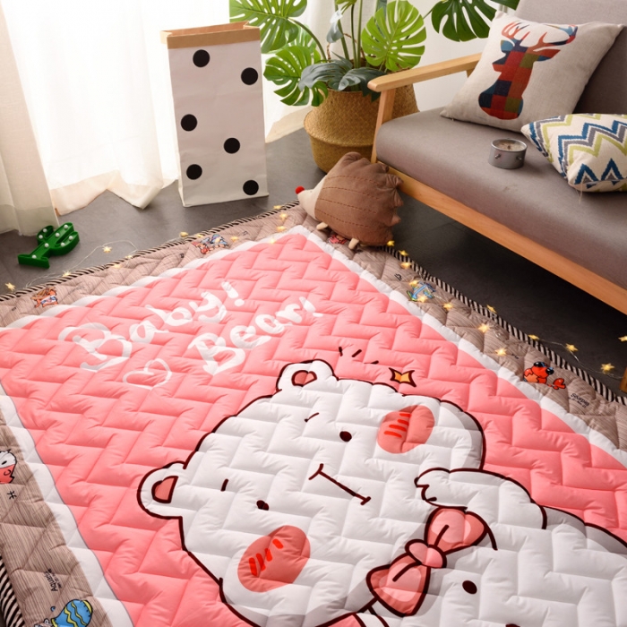 91家纺网 家纺一手货源 找家纺 BOSS 2019新款-棉质儿童爬爬垫（长期款） 宝贝小熊