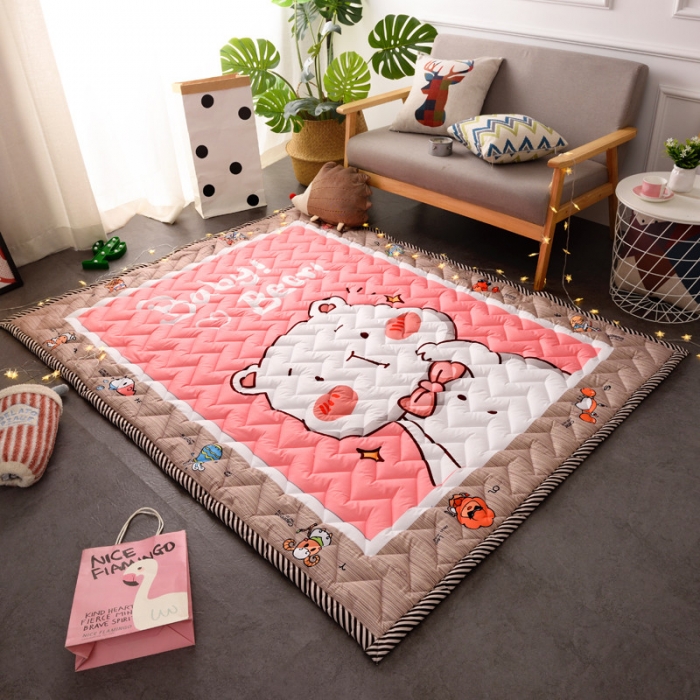 91家纺网 家纺一手货源 找家纺 BOSS 2019新款-棉质儿童爬爬垫（长期款） 宝贝小熊