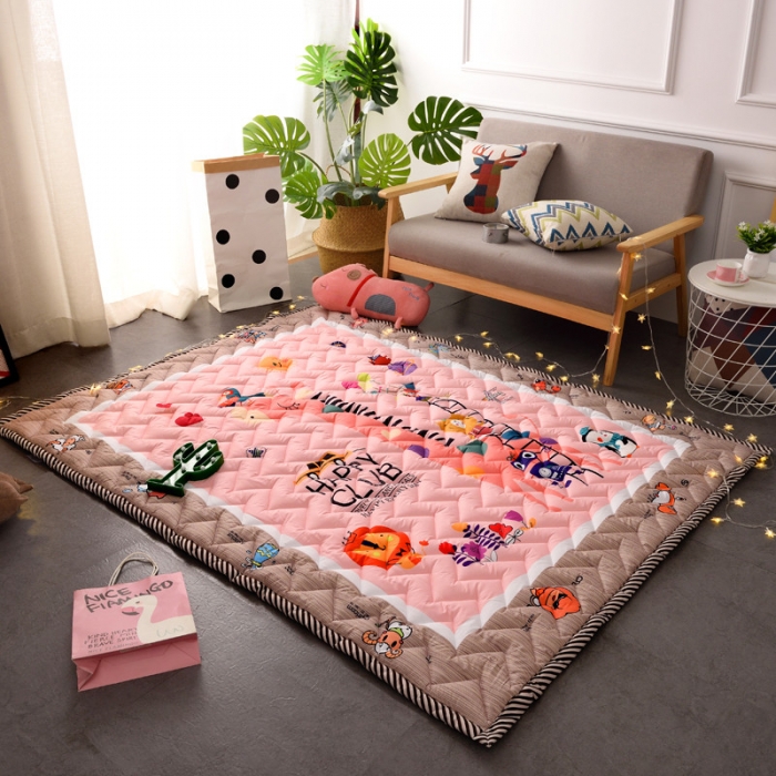 91家纺网 家纺一手货源 找家纺 BOSS 2019新款-棉质儿童爬爬垫（长期款） 动物俱乐部