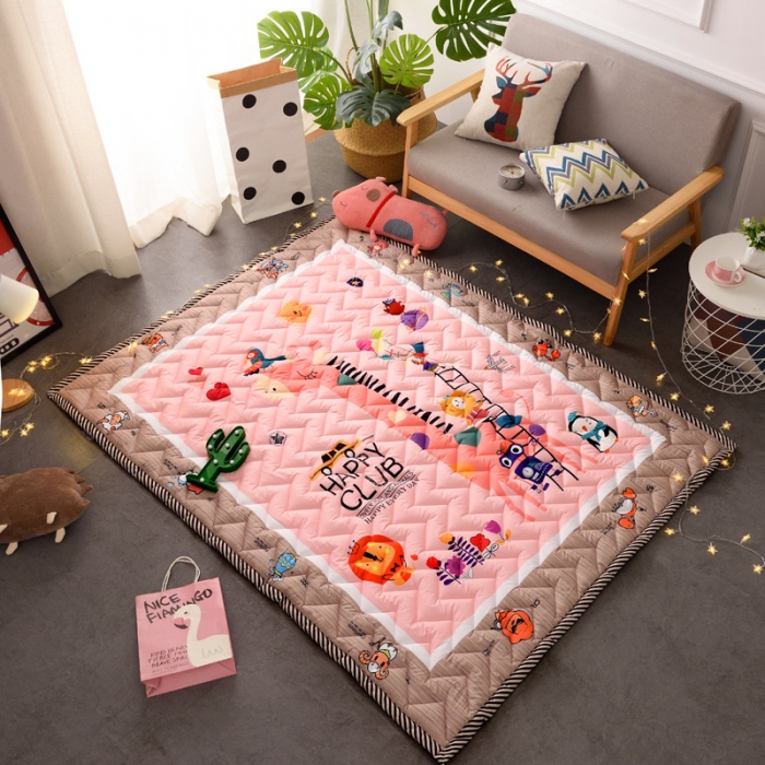 91家纺网 家纺一手货源 找家纺 BOSS 2019新款-棉质儿童爬爬垫（长期款） 动物俱乐部