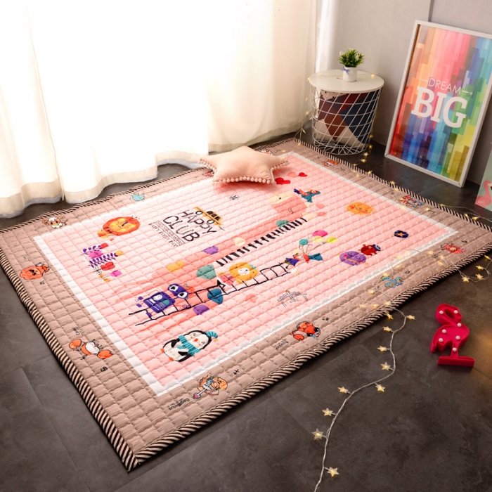 91家纺网 家纺一手货源 找家纺 BOSS 2019新款-棉质儿童爬爬垫（长期款） 动物俱乐部