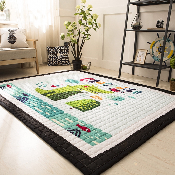 91家纺网 家纺一手货源 找家纺 BOSS 2019新款-棉质儿童爬爬垫（长期款） 鳄鱼先生