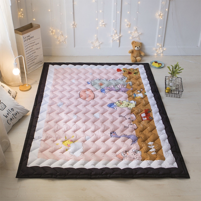 91家纺网 家纺一手货源 找家纺 BOSS 2019新款-棉质儿童爬爬垫（长期款） 卡通王国