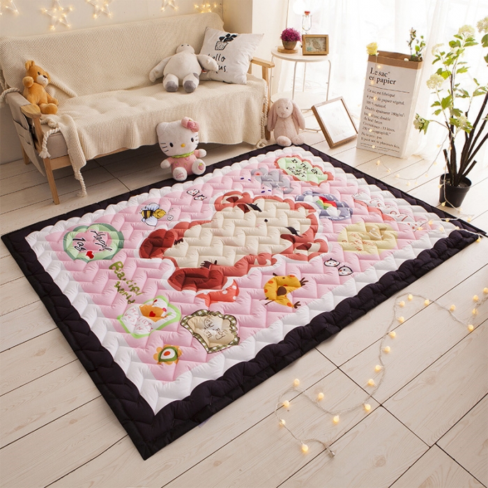 91家纺网 家纺一手货源 找家纺 BOSS 2019新款-棉质儿童爬爬垫（长期款） 可爱小猴