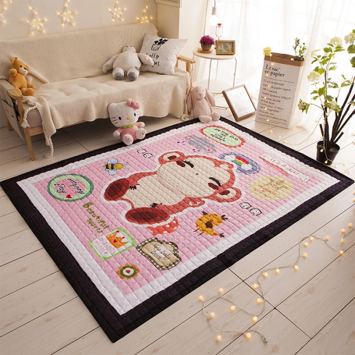 91家纺网 家纺一手货源 找家纺 BOSS 2019新款-棉质儿童爬爬垫（长期款） 可爱小猴