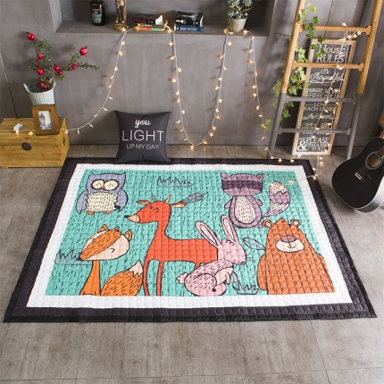 BOSS 2019新款-棉质儿童爬爬垫（长期款） 快乐森林