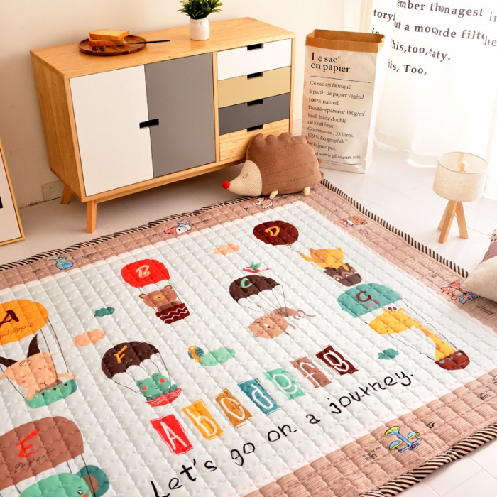 91家纺网 家纺一手货源 找家纺 BOSS 2019新款-棉质儿童爬爬垫（长期款） 五彩ABC