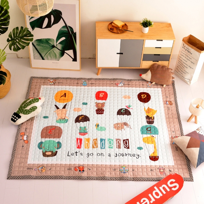 91家纺网 家纺一手货源 找家纺 BOSS 2019新款-棉质儿童爬爬垫（长期款） 五彩ABC