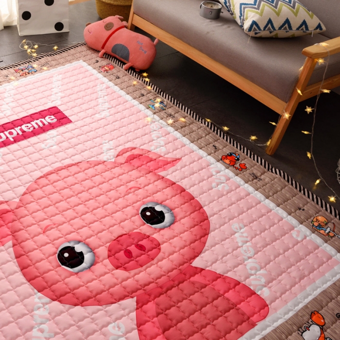 91家纺网 家纺一手货源 找家纺 BOSS 2019新款-棉质儿童爬爬垫（长期款） 小粉猪