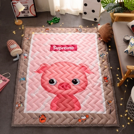 BOSS 2019新款-棉质儿童爬爬垫（长期款） 小粉猪