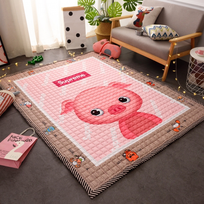 91家纺网 家纺一手货源 找家纺 BOSS 2019新款-棉质儿童爬爬垫（长期款） 小粉猪