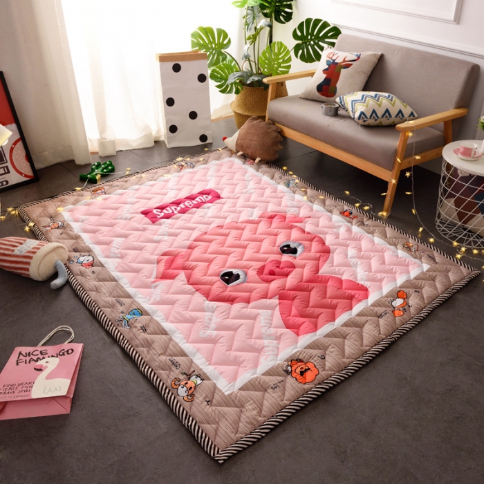 91家纺网 家纺一手货源 找家纺 BOSS 2019新款-棉质儿童爬爬垫（长期款） 小粉猪