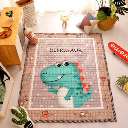 BOSS 2019新款-棉质儿童爬爬垫（长期款） 小恐龙