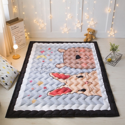 BOSS 2019新款-棉质儿童爬爬垫（长期款） 小兔和小熊