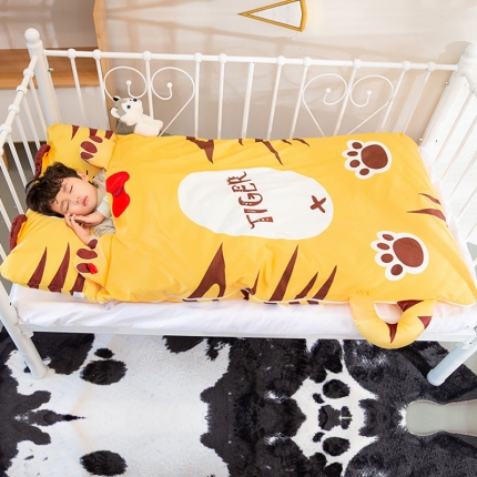 91家纺网 家纺一手货源 找家纺 （总）BOSS 2025新款大版卡通儿童绒加棉多功能睡袋婴幼儿防踢被（内胆可拆卸）