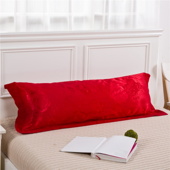 91家纺网 家纺一手货源 找家纺 （总）喜相逢家纺 婚庆提花单（双）人枕套 玫瑰之约