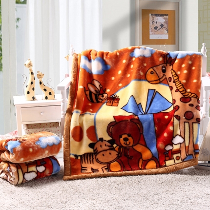 拉舍尔儿童幼儿园盖毯毛毯沙发毯办公室车载毯子午睡毯 一件代发