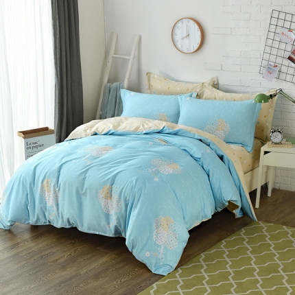 91家纺网 家纺一手货源 找家纺 星期三家纺 全棉13372优质新疆棉四件套（加老板微信有会员价）