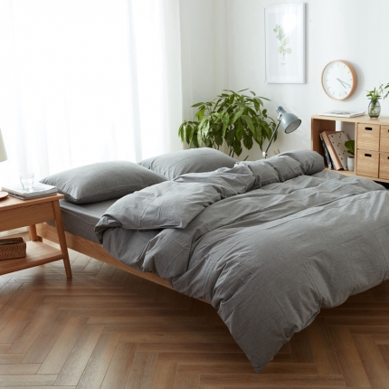 91家纺网 家纺一手货源 找家纺 北欧良品（7规格现货）水洗棉被套单品无印良品被套单件