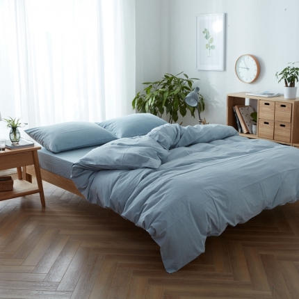 91家纺网 家纺一手货源 找家纺 北欧良品（7规格现货）水洗棉被套单品无印良品被套单件