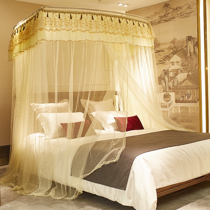 91家纺网 家纺一手货源 找家纺 （总）迪凡保罗 A03弧形落地伸缩钓鱼式蚊帐